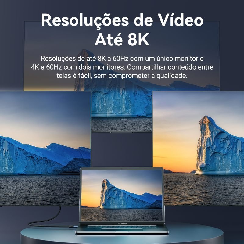 Cabo Carregador USB-C 4.0 40 Gbps 8K 60Hz 240W - Vention - Imagem 4