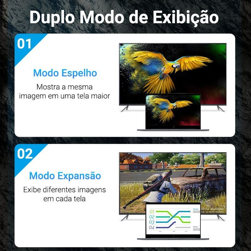 Adaptador Conversor Tipo-C Macho para VGA Fêmea 4K - Vention - Imagem 6