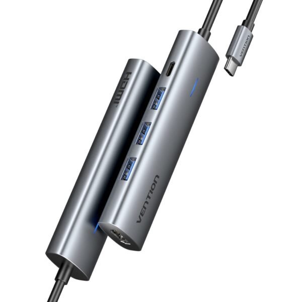 Hub USB-C 5x1 HDMI 4K USB 3.0 PD 100 Wpara Mac Book - Vention