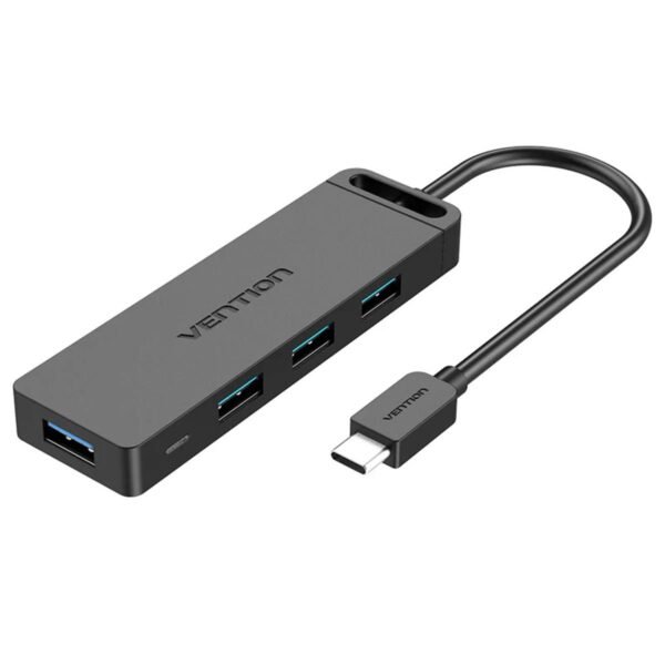 Hub Tipo C x 4 Portas USB 3.05 Gbps com Alimentação 5Gbps - Vention