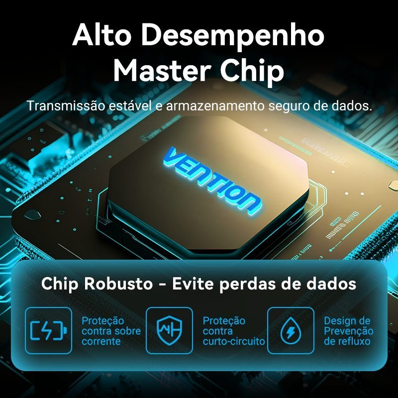 Hub Tipo C x 4 Portas USB 3.05 Gbps com Alimentação 5Gbps TGZ - Vention - Imagem 6