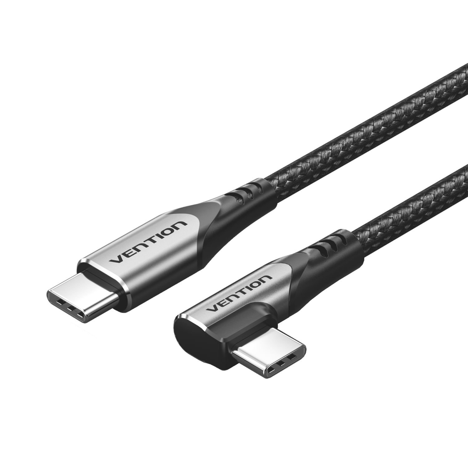 Cabo Carregador Celular USB-C para Tipo-C 60W 90º - Vention