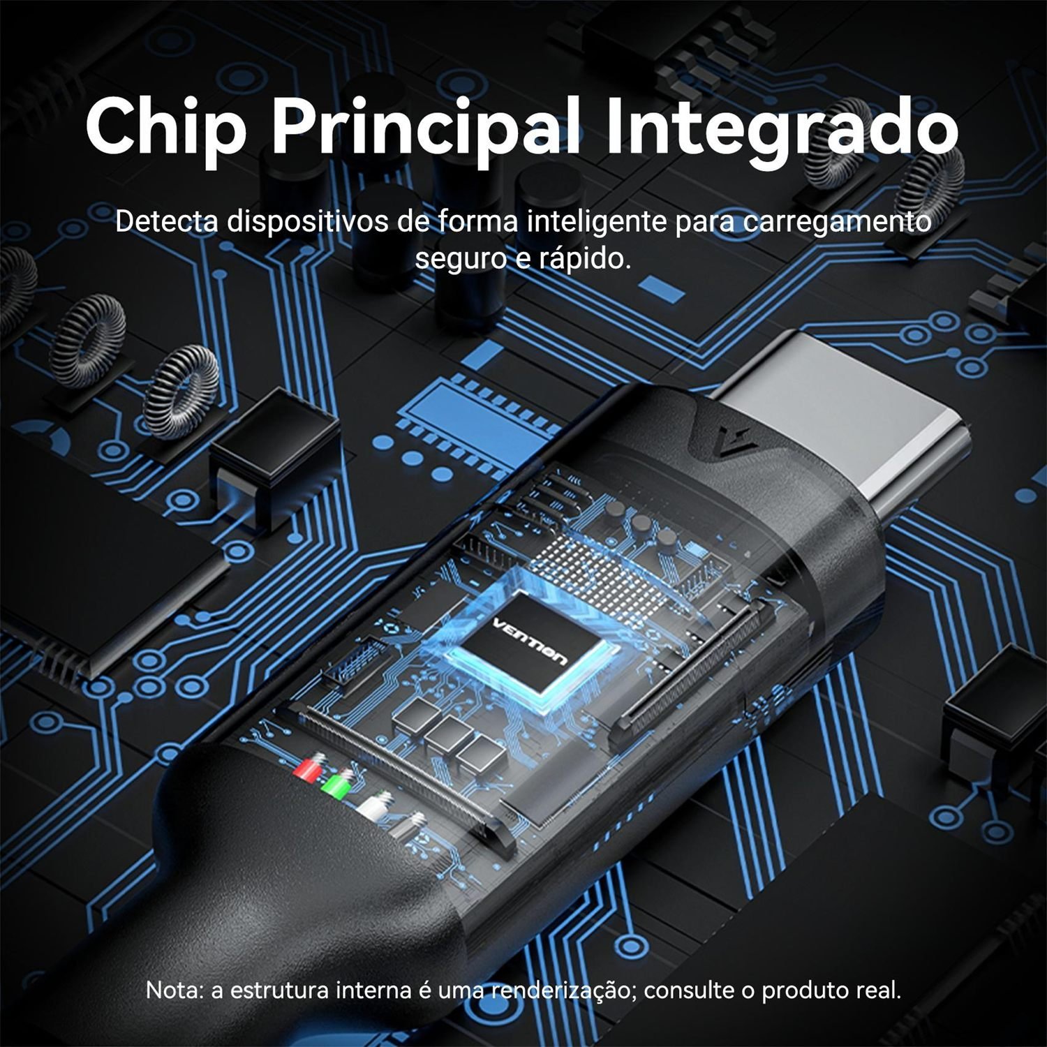 Cabo Extensor USB 3.2 Gen 2 10 Gbps 100W 4K 60Hz - Vention - Imagem 7