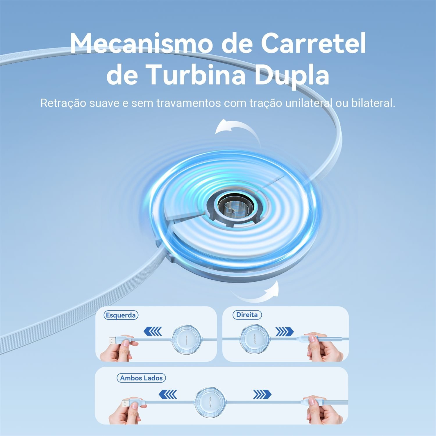 Cabo USB 3x1 para USB-C Lightning Micro USB 3,5A Mcdodo - Vention - Imagem 4