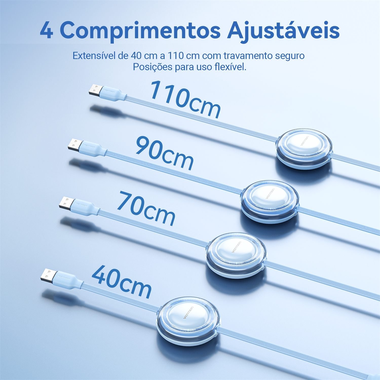 Cabo USB 3x1 para USB-C Lightning Micro USB 3,5A Mcdodo - Vention - Imagem 7