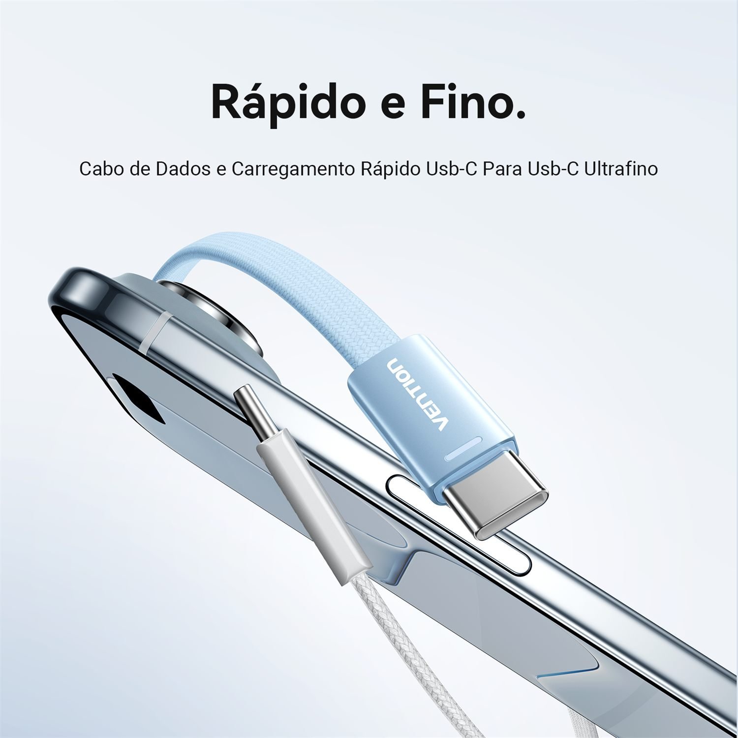 Cabo Celular USB-C para Tipo-C Turbo PD 60W 3A - Vention - Imagem 9