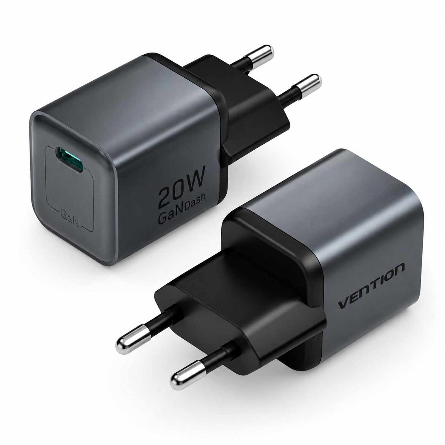 Carregador Turbo 20W USB-C para iPhone Samsung Xiaom - Vention