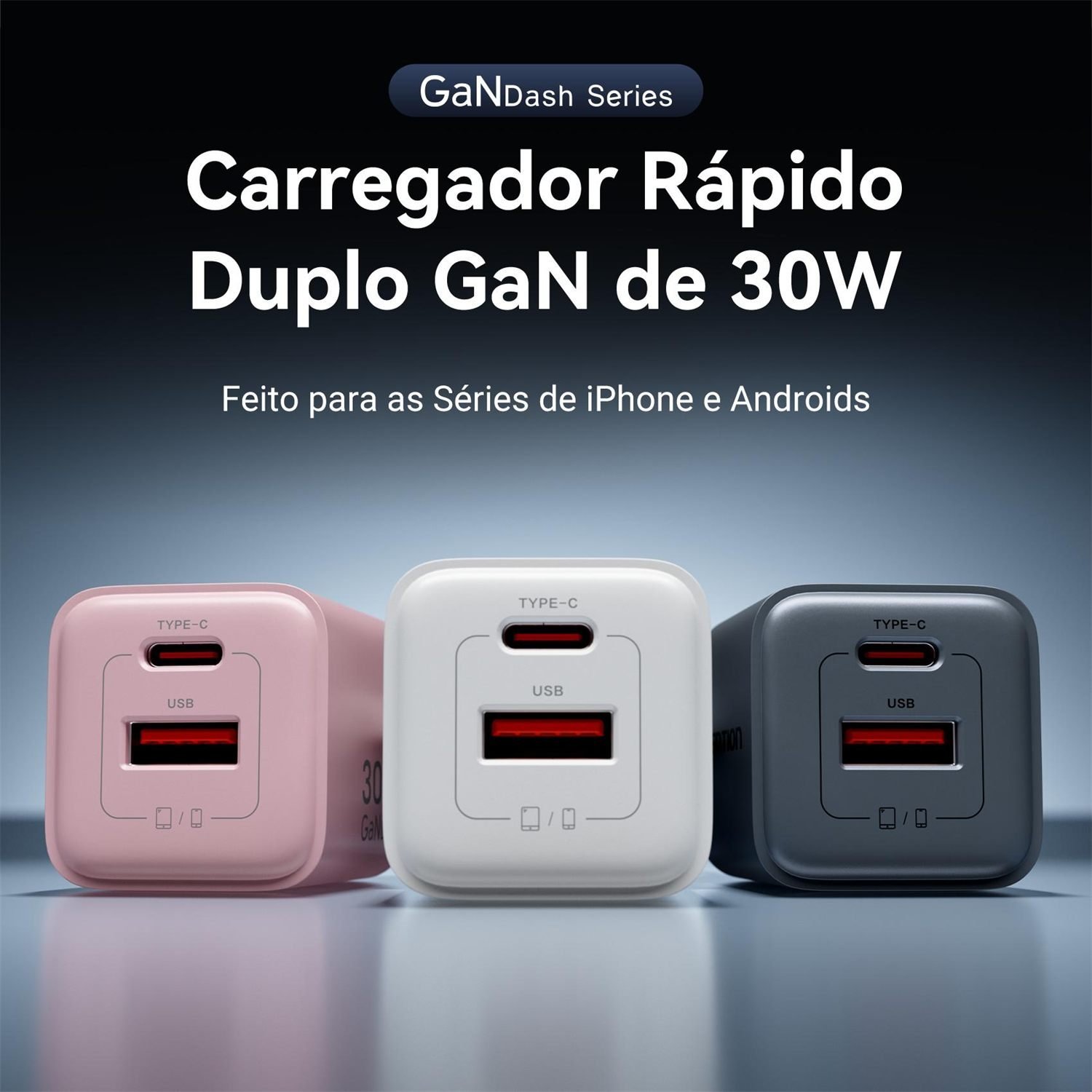 Carregador de Parede Duplo Turbo USB 2x1 Premium 30W - Vention - Imagem 2