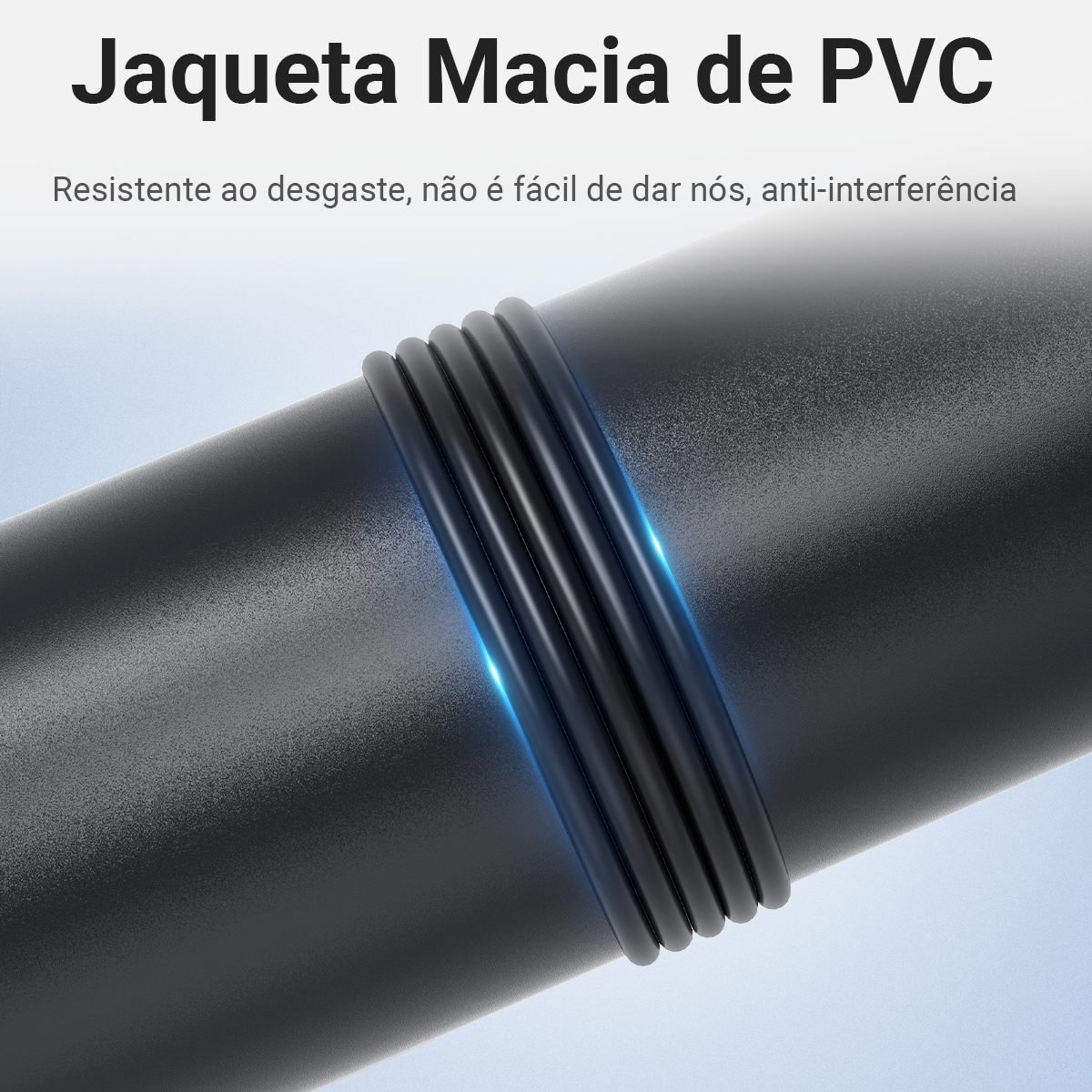 Cabo Áudio Digital 1 RCA Coaxial 5.1 S/pdif Nylon - Vention - Imagem 9
