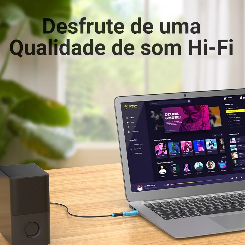 Plug Adaptador P2 para P10 Fone Estéreo - Vention - Imagem 7