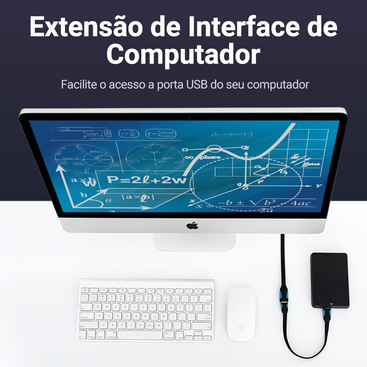 Cabo Extensão USB 3.0 Macho USB Fêmea para HD 5Gbps VAS-A13 - Vention - Imagem 3