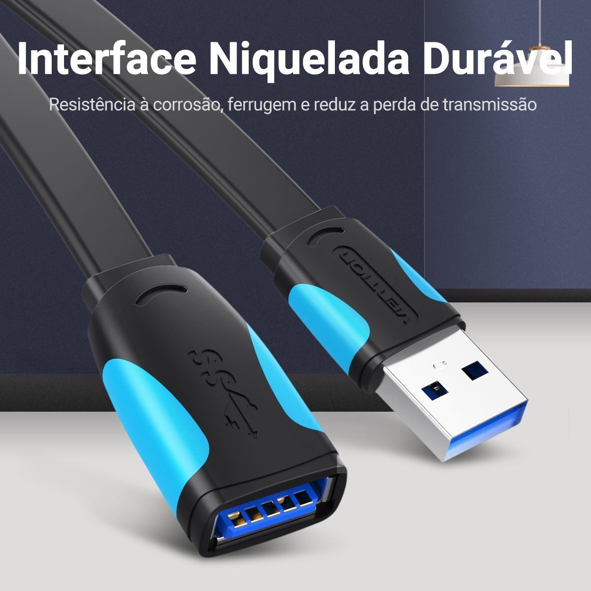 Cabo Extensão USB 3.0 Macho USB Fêmea para HD 5Gbps VAS-A13 - Vention - Imagem 7