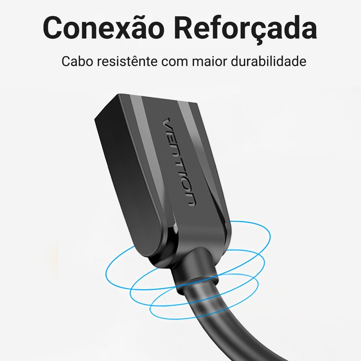 Cabo Extensão USB 3.0 Macho USB Fêmea HD Externo - Vention - Imagem 9